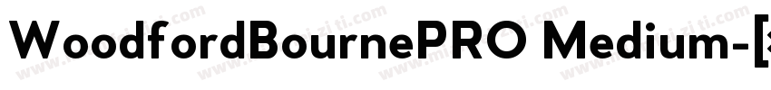 WoodfordBournePRO Medium字体转换